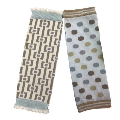 Calcetines largos de algodón con patrón de jacquard de nylon