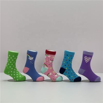 Calcetines ecológicos para niños Calcetines de algodón sostenibles para niños pequeños sin impresión