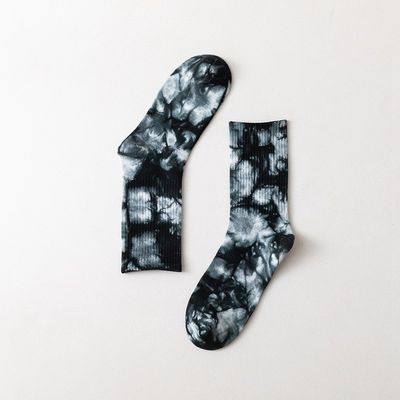 Calcetines para niños corbata verde colorante unisex algodón poliéster spandex antideslizante calcetín deportivo directo