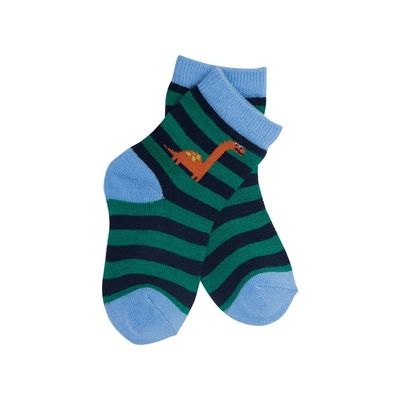 Calcetines de niño recién nacido de espesor estándar azul de punto largo de algodón transpirable Patrón lindo