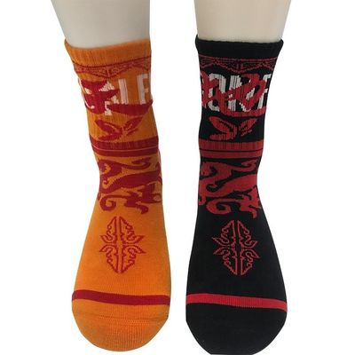 Calcetines deportivos de algodón espandéx de mezcla transpirable para hombres personalizables y duraderos