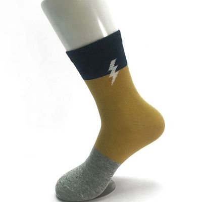 Calcetines casuales de hombre de temporada personalizados con tejido de algodón peinado y calcetines de belleza