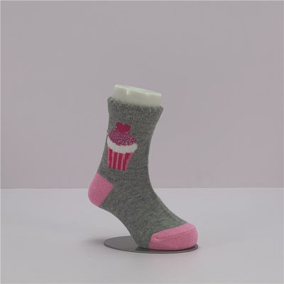 Calcetines para bebés de poliéster de algodón y algodón de punto de invierno suave y peinado para niñas en clima frío