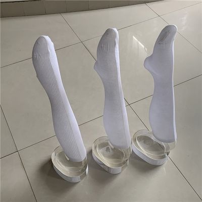 Estilo regular Calcetines deportivos de compresión blanca de larga duración Calcetines de rodilla para niños