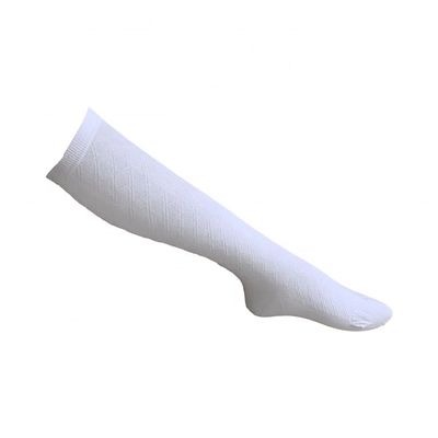 Estilo regular Calcetines deportivos de compresión blanca de larga duración Calcetines de rodilla para niños