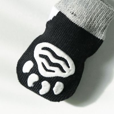 Mascotas compatibles perros sostenibles gatos calcetines con estilo regular y logotipo posición puño