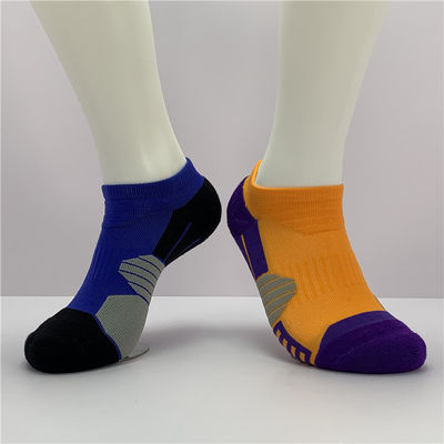 Calcetines deportivos cortos de algodón azul naranja para hombres Calcetines de tobillo 39-41