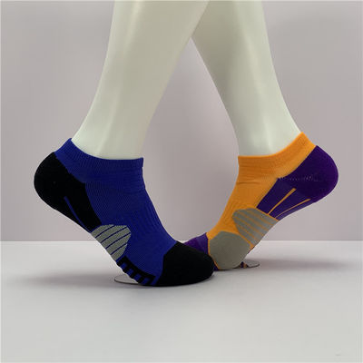Calcetines deportivos cortos de algodón azul naranja para hombres Calcetines de tobillo 39-41