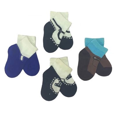 7 días de pedido de muestra Tiempo de entrega Apoyo de venta superior Calcetines de toalla de punto para niños pequeños