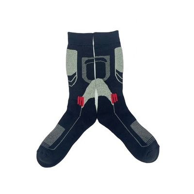 Calcetines deportivos largos y transpirables para hombres Calcetines deportivos antiderrapante gruesos en naranja