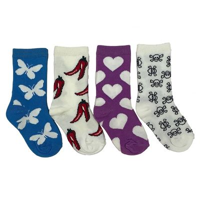 Calcetines de belleza para niños logotipo personalizado algodón niños y niñas calcetines detección de agujas incluido