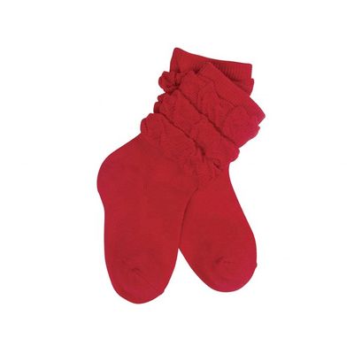 Patrón Sólido Respirable Invierno Bebés Niños Niña Calcetines Termales de encaje antideslizante para bebés