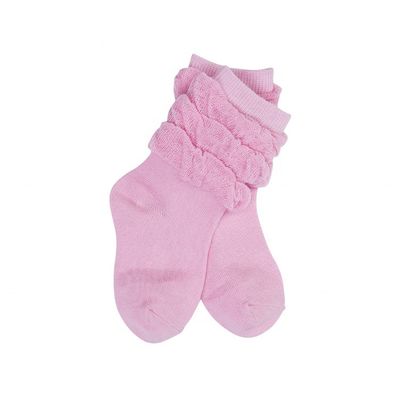 Patrón Sólido Respirable Invierno Bebés Niños Niña Calcetines Termales de encaje antideslizante para bebés