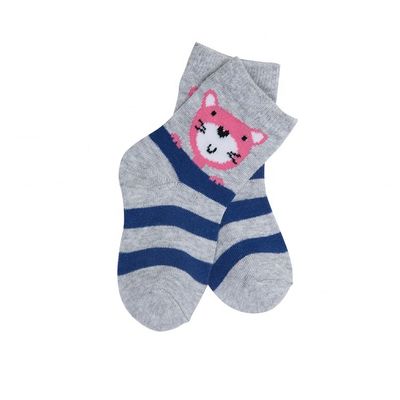 70% algodón 28% poliéster 2% tejido espandéx lindo dibujo animado imprimir logotipo personalizado calcetines para niños