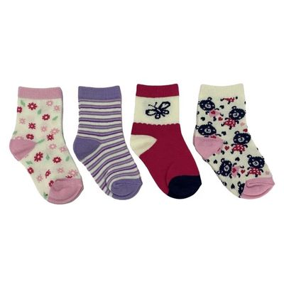 BG113-117 Calcetines de belleza para bebés de algodón orgánico