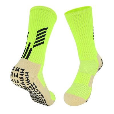 Calcetines de fútbol con agarre antideslizante de tejido de poliamida para el agarre de compresión personalizado
