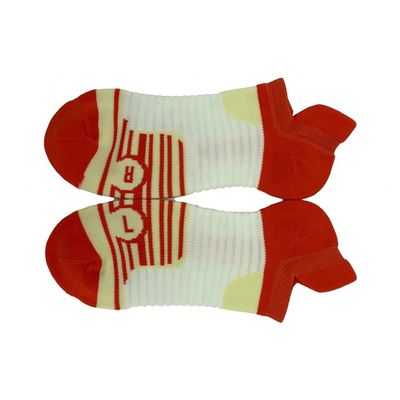 Impresión de poliamida atlética Baloncesto para adultos de colores múltiples Calcetines deportivos de corte bajo con tela