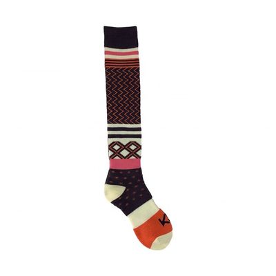 Naranja Personalizado cálido confortable de la dama de rodilla de lana gruesa calcetines largos deportivos de punto mujeres de rodilla alta calcetines