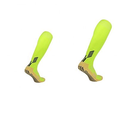 Calcetines de fútbol de agarre personalizados de tela de elastano sin género Calcetines detección de aguja Sí tubo largo