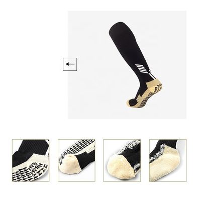 Calcetines de fútbol de agarre personalizados de tela de elastano sin género Calcetines detección de aguja Sí tubo largo