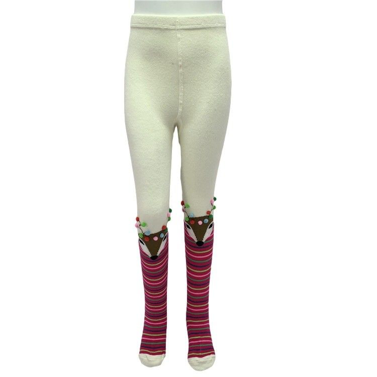 70% de algodón peinado 28% de poliéster 2% de espandéx Impresión personalizada Niñas Calcetines lindos para niños