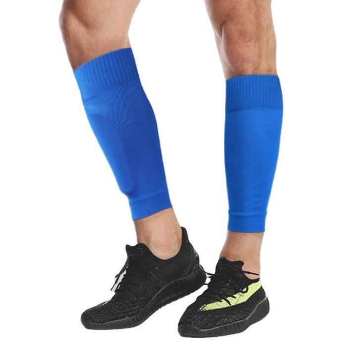 Calcetines deportivos de compresión de patrón sólido para protección y rendimiento de piernas de alta elasticidad