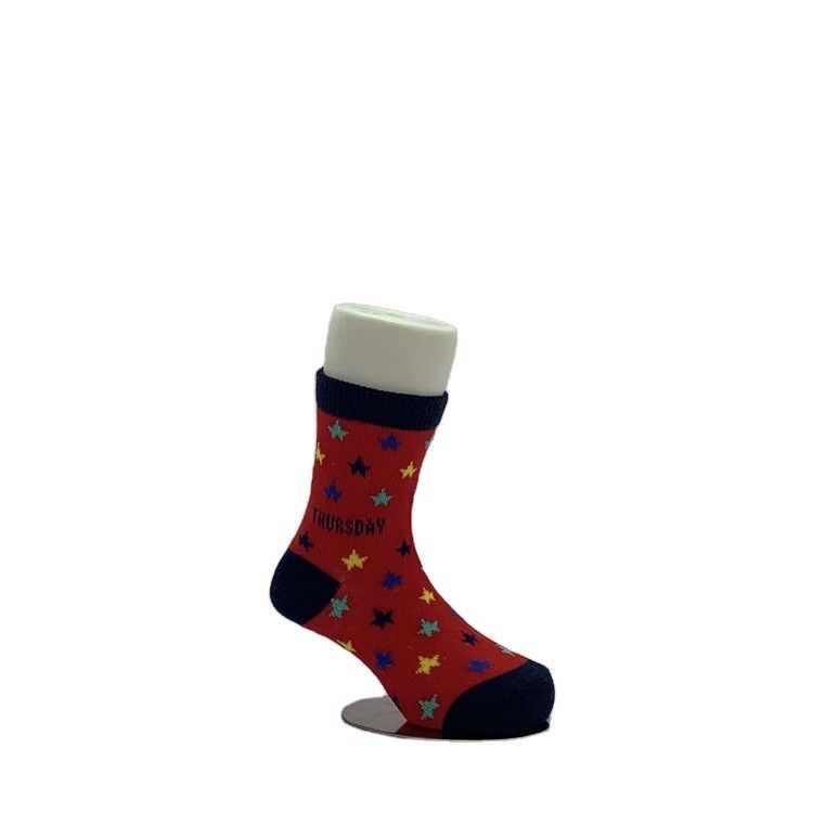 Suave y cómodo 70%Cotón 28%Polyester 2%Spandex Calcetines de punto para bebés con diseño lindo
