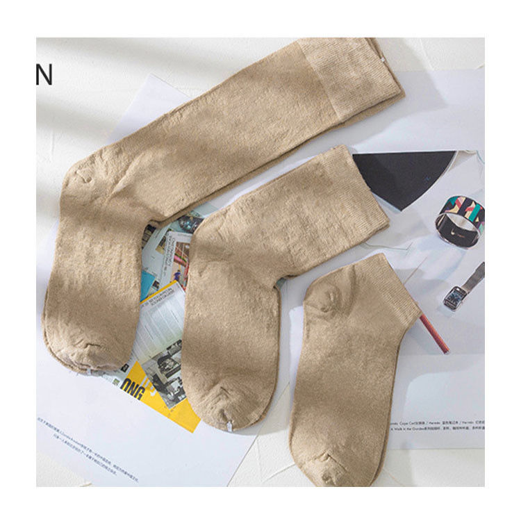 75% Cáñamo 23% Poliamida 2% Spandex Calcetines de mujer Absorción de humedad y prevención de olores