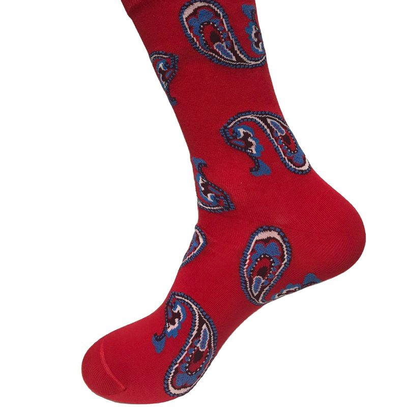 Calcetines de algodón peinados de invierno Festival colorido Loco divertido Impresión 360 hombres mujeres 5% Spandex