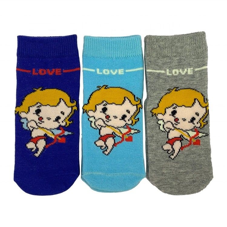 Rápido Seco Gris Deportivo Antideslizante Bebé recién nacido Niño Caliente dibujos animados Tipo lindo Calcetines de tobillo de punto