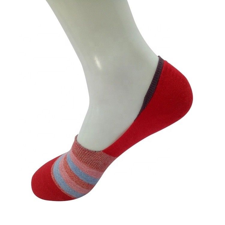 80% de algodón peinado 17% de poliamida 3% de spandex calcetines invisibles personalizados para hombres y mujeres