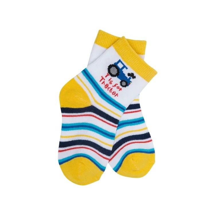 Calcetines de recién nacidos de dibujos animados para niños y niñas 12-24 meses en material de algodón peinado
