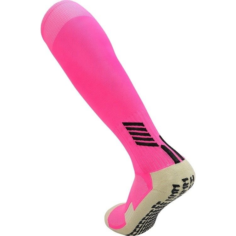 Tejido de poliamida sólida de elastano suave Antiderrapante Fútbol Deporte Fútbol Grip Calcetines largos
