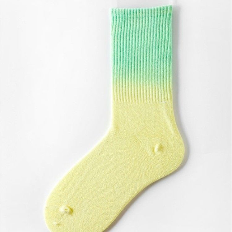 Calcetines para hombres y mujeres coloridos de algodón de cilindro único