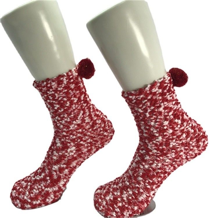 Calcetines de Navidad de Niña Calda Casual Coral Fleece Calcetines con Regalo