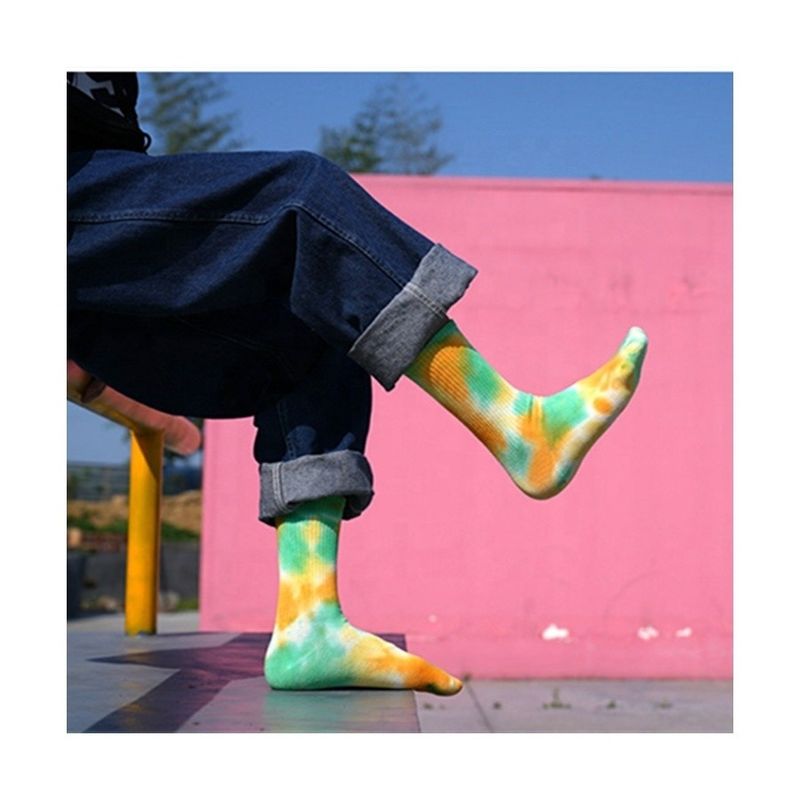 Calcetines de algodón de compresión para patinaje callejero Hip Hop 2024