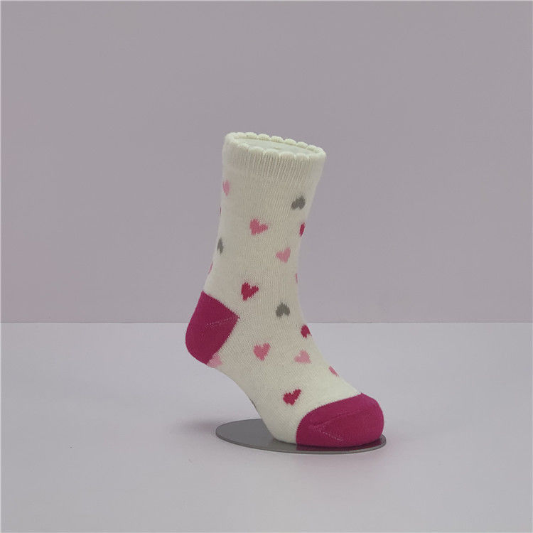 Calcetines para bebés de poliéster de algodón y algodón de punto de invierno suave y peinado para niñas en clima frío