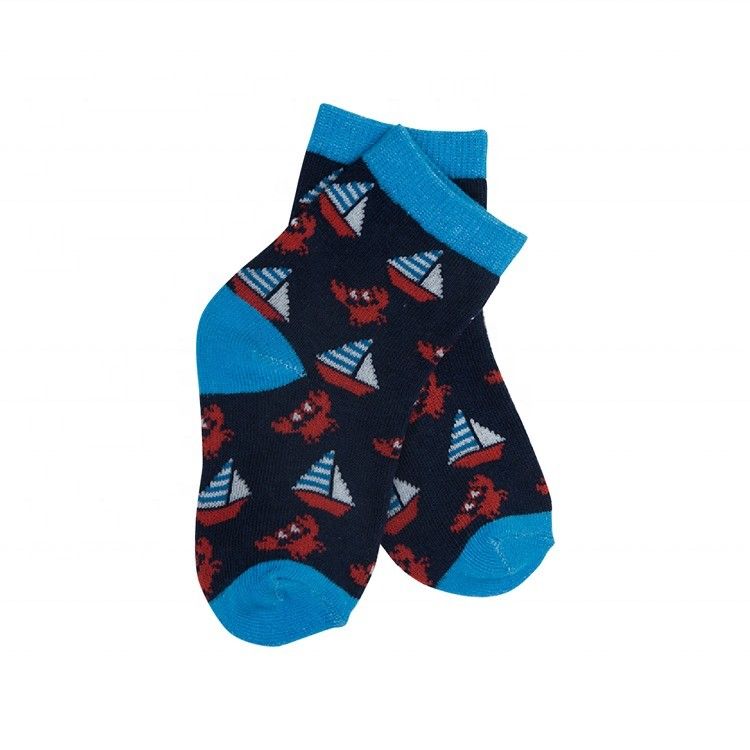 Calcetines escolares de algodón para niños Tejido 70%Algodón 28%Polyester 2%Spandex Calcetines de belleza