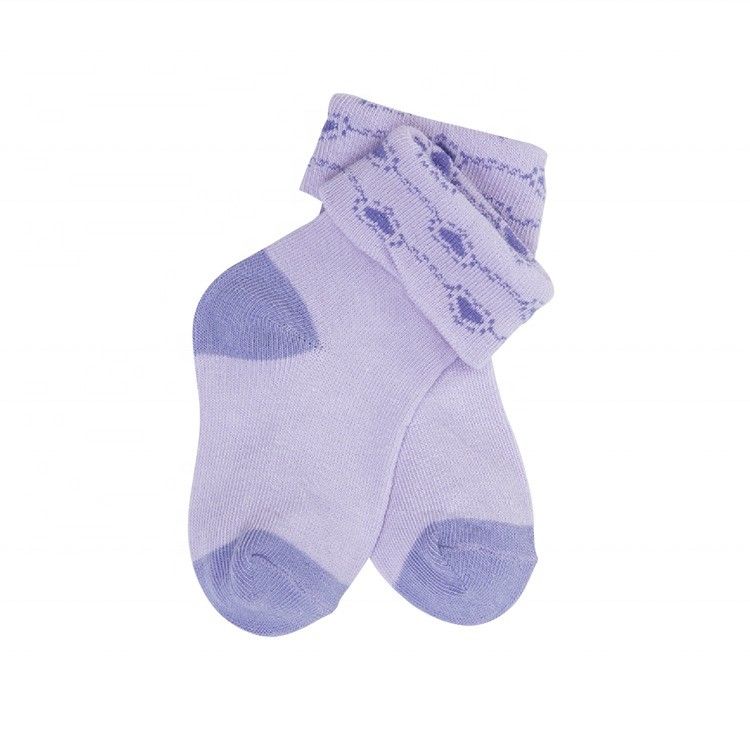 NO detección de agujas Calcetines de algodón para niños en colores dulces con grosor estándar