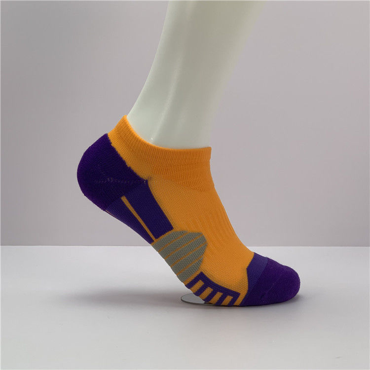 Calcetines deportivos cortos de algodón azul naranja para hombres Calcetines de tobillo 39-41