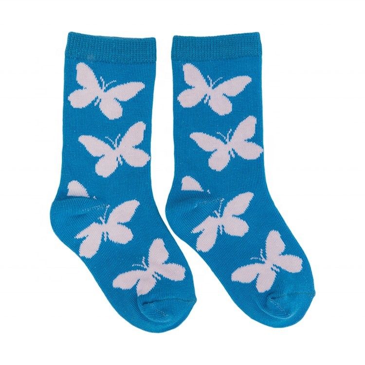 Calcetines de belleza para niños logotipo personalizado algodón niños y niñas calcetines detección de agujas incluido