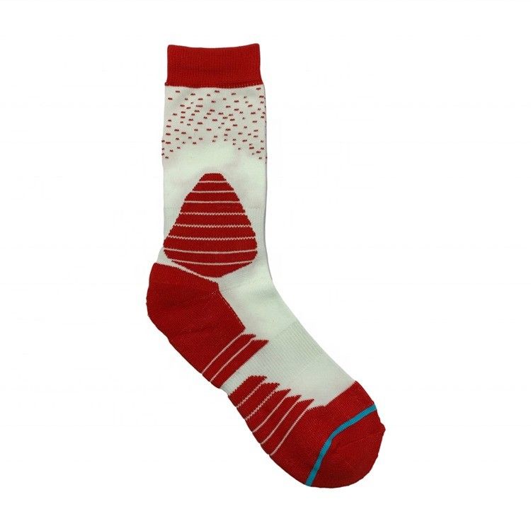 50000 cantidad Logotipo personalizado Calcetines deportivos de rendimiento masculino con diseño de punto